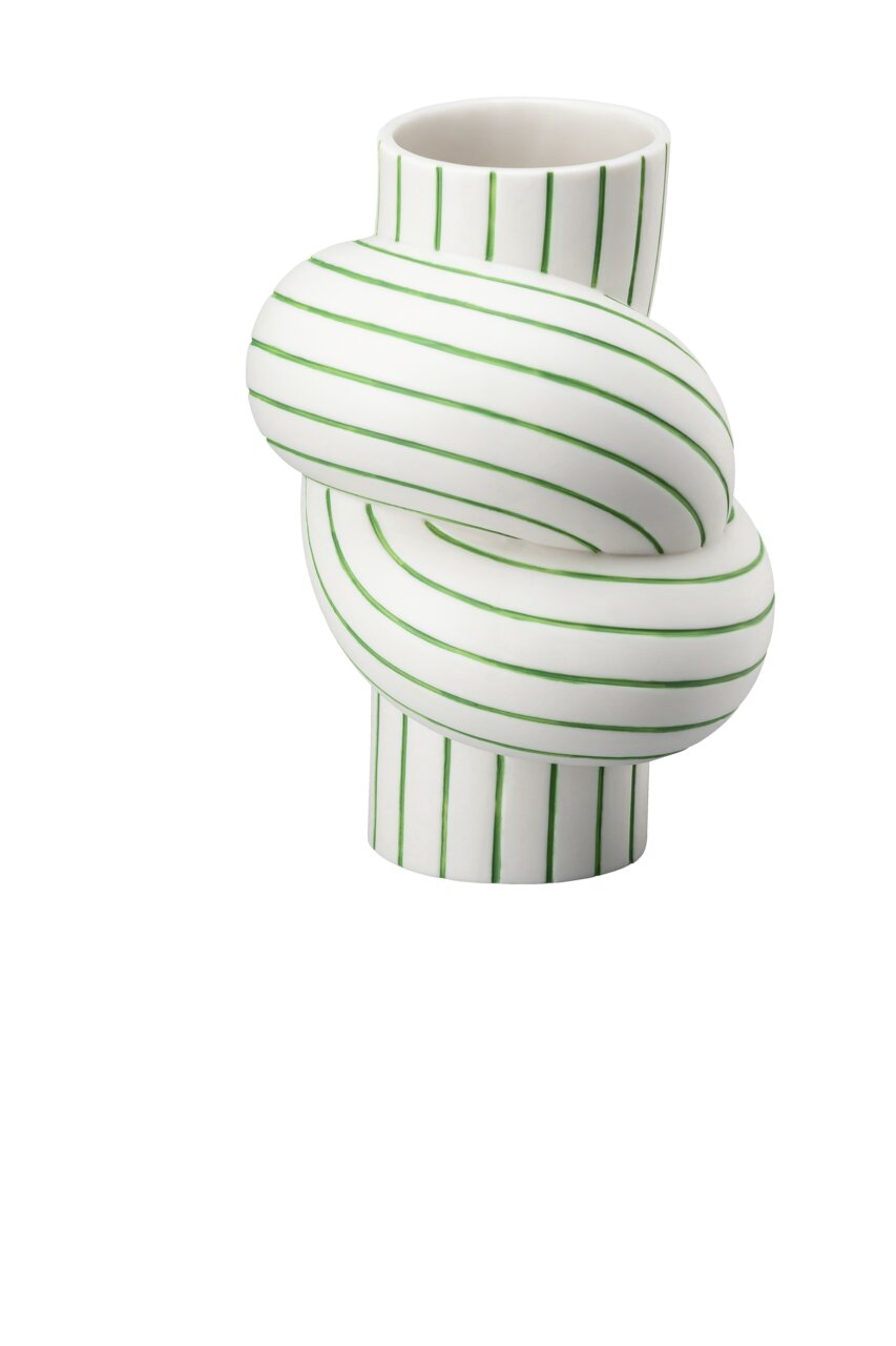 Rosenthal Node Stripes Vase 12 cm Apple