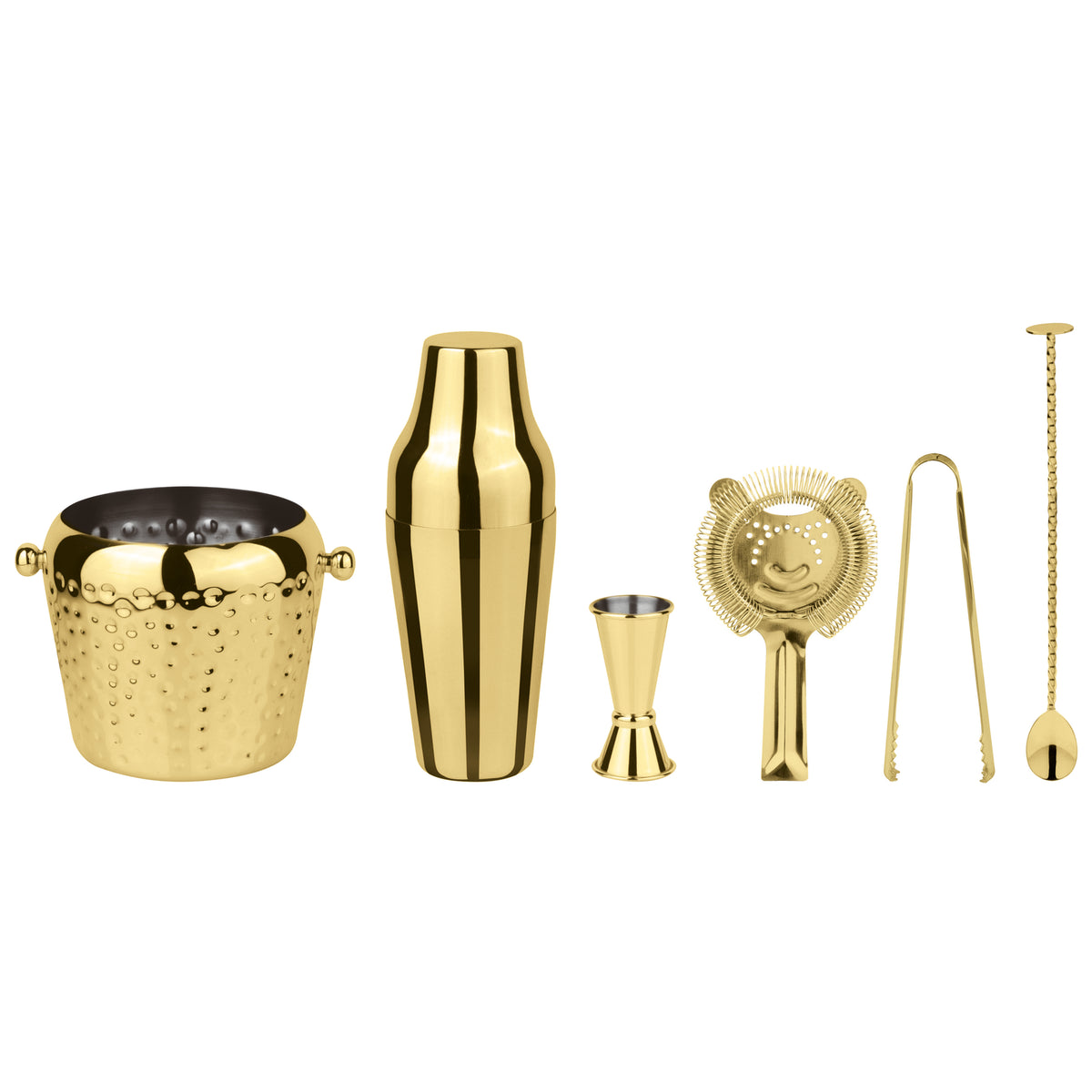 Sambonet Home Bar Ice Cocktailset 6-teilig PVD Gold
