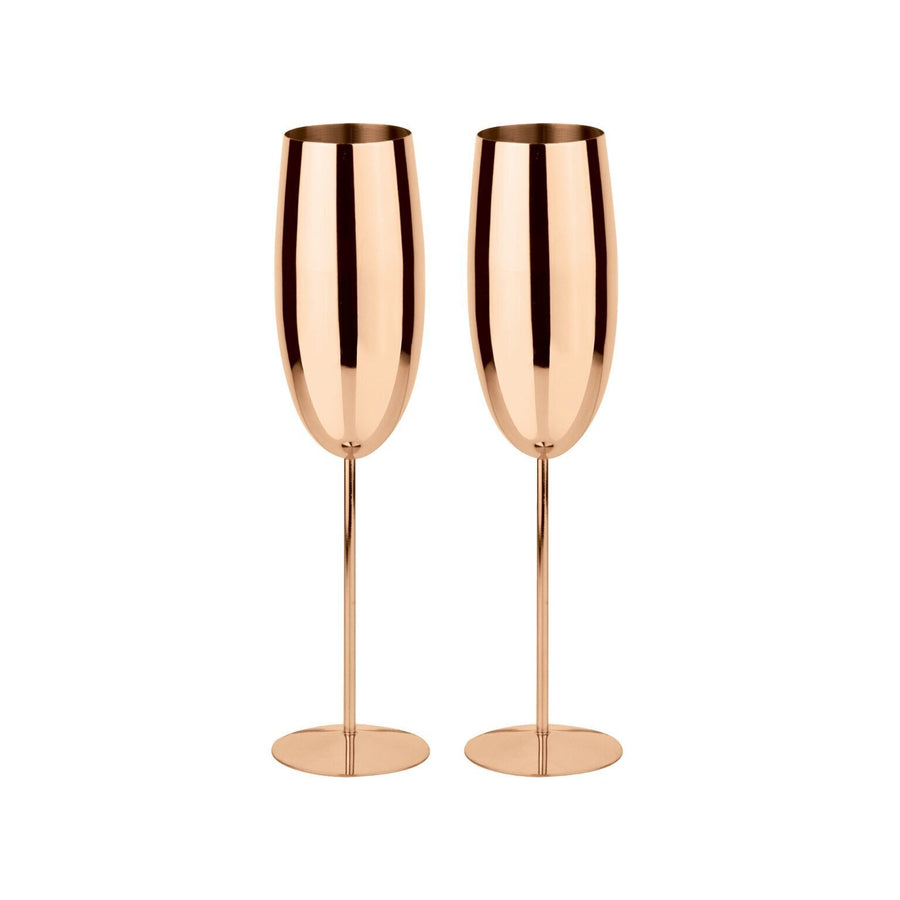 Sambonet Home Bar Champagnerbecher 2er-Set PVD Kupfer