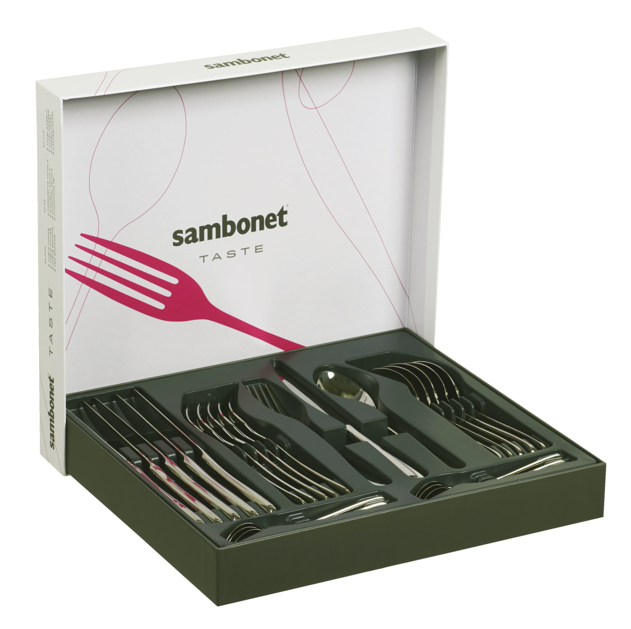 Sambonet Taste Besteckset 24-teilig Edelstahl 18/10 hochglanzpoliert – Ansicht 9