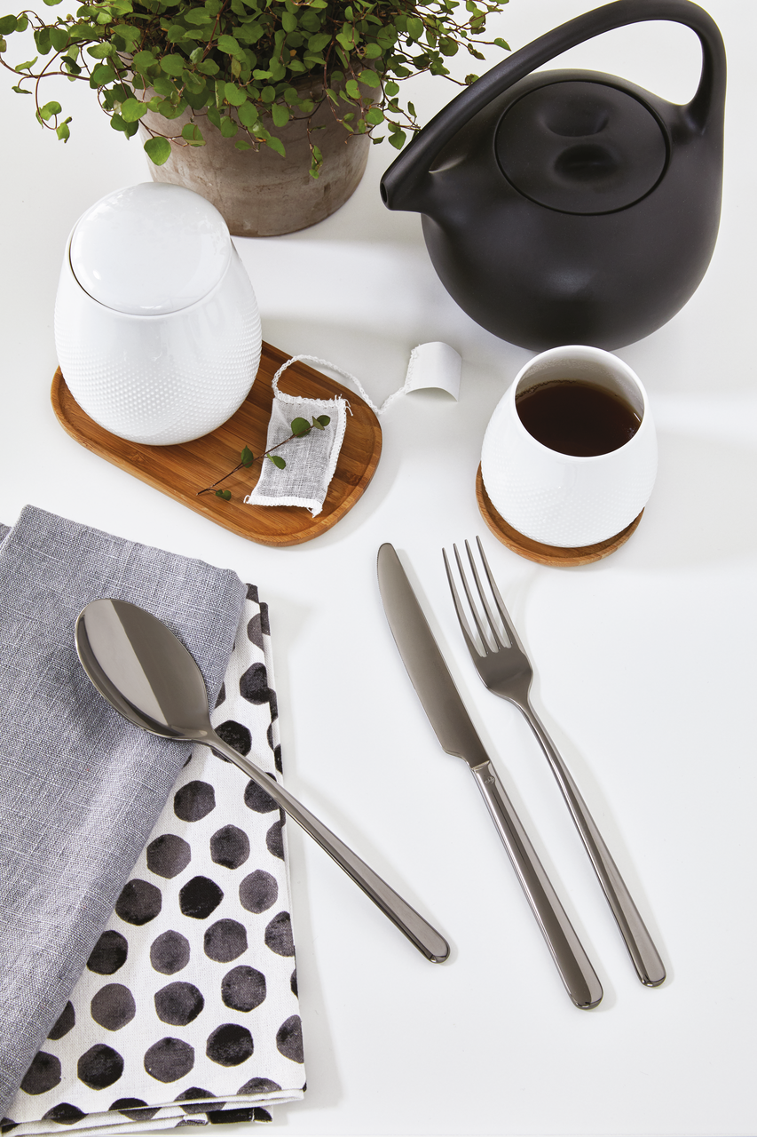 Sambonet Linear Besteckset 24-teilig PVD Schwarz – Ansicht 4