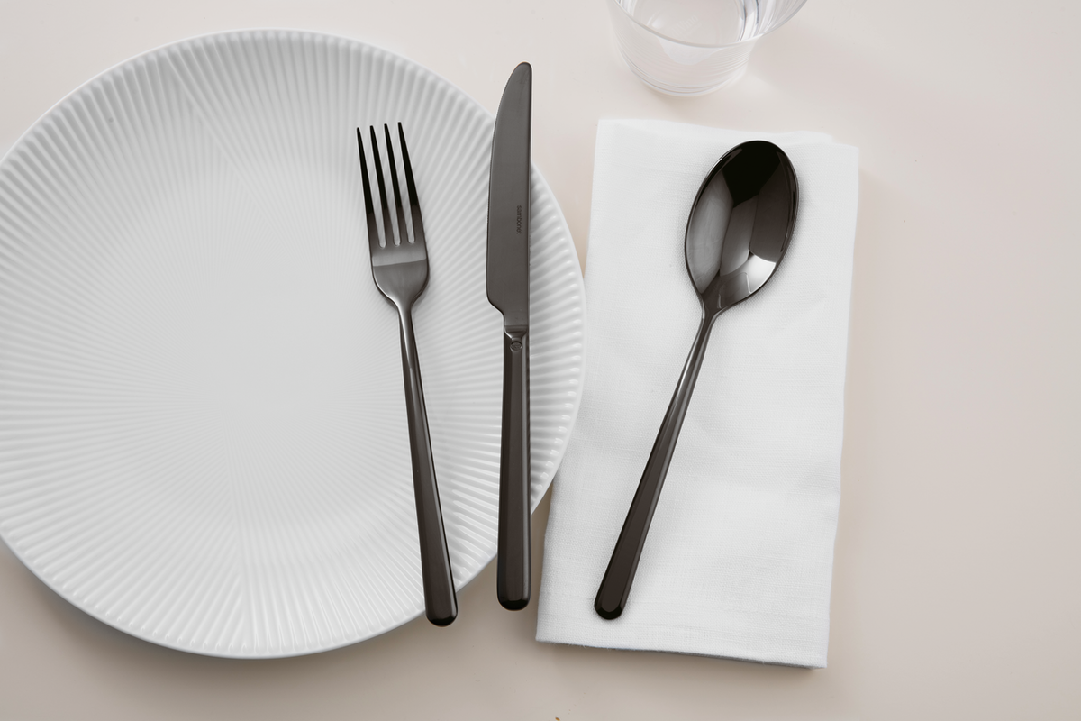 Sambonet Linear Besteckset 24-teilig PVD Schwarz – Ansicht 6