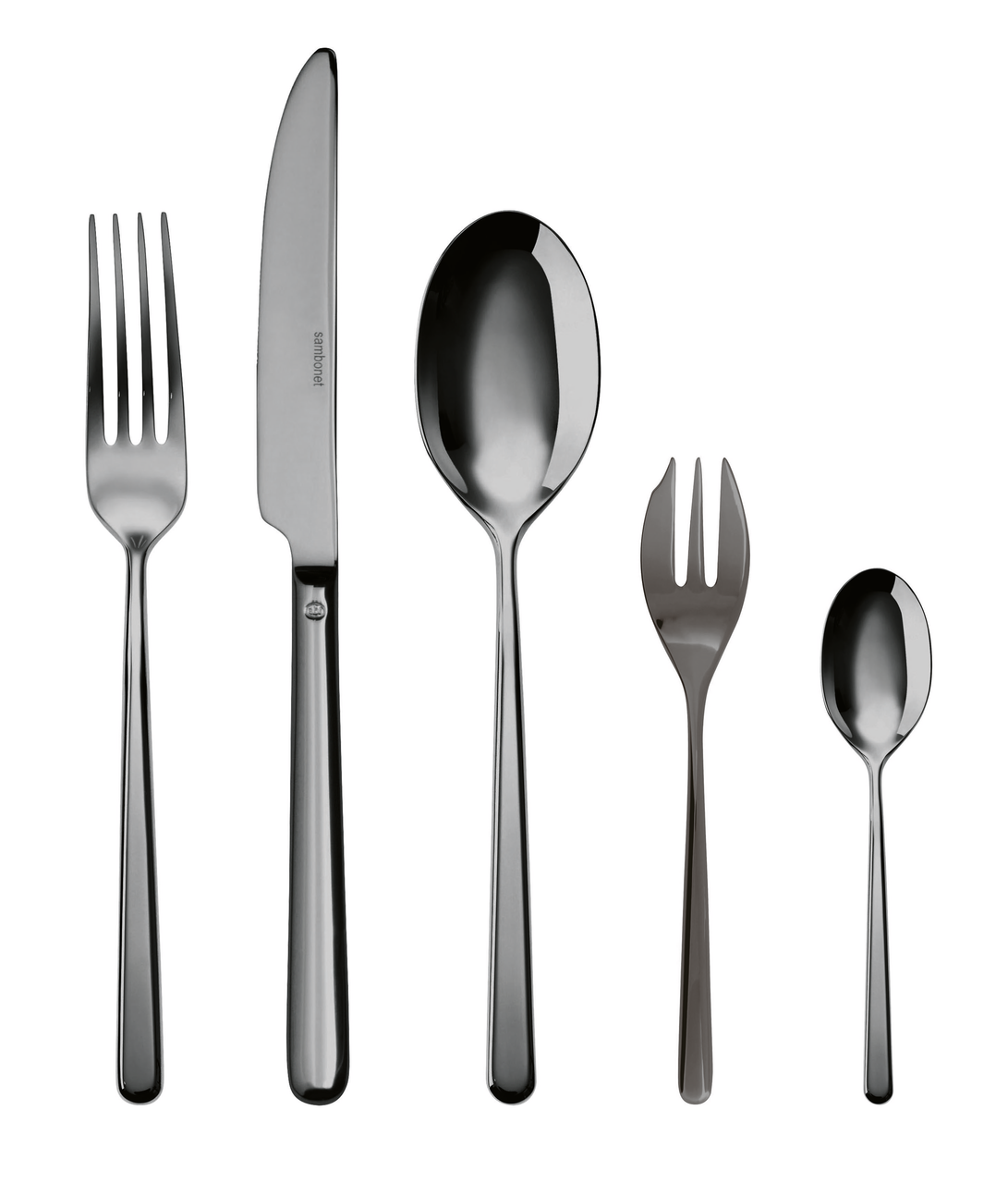 Sambonet Linear Besteckset 30-teilig PVD Schwarz – Ansicht 1
