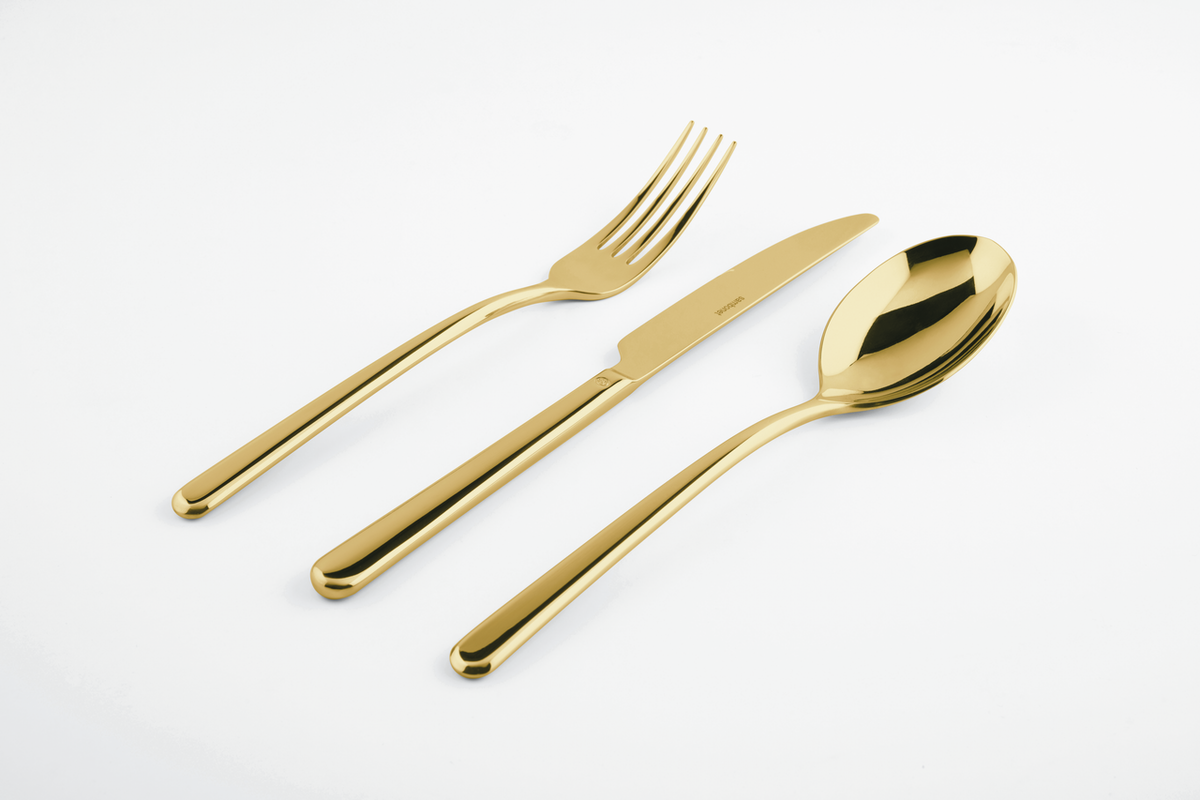 Sambonet Linear Besteckset 24-teilig PVD Gold – Ansicht 3