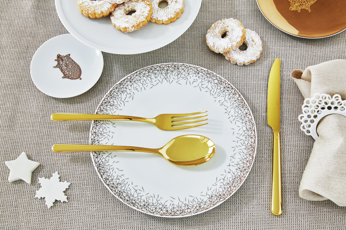 Sambonet Linear Besteckset 30-teilig PVD Gold – Ansicht 5