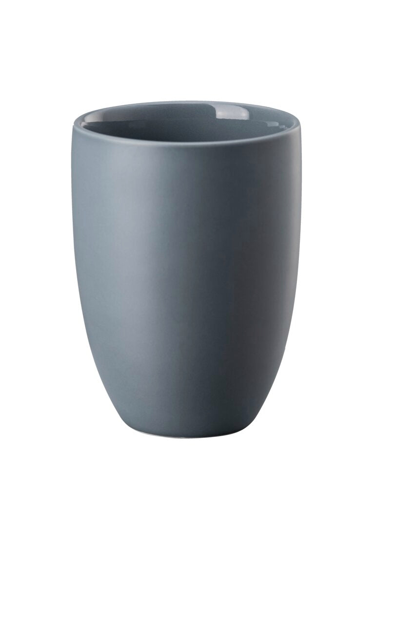 Rosenthal the mug+ Becher doppelwandig Comfort Blue 0,280 L grau