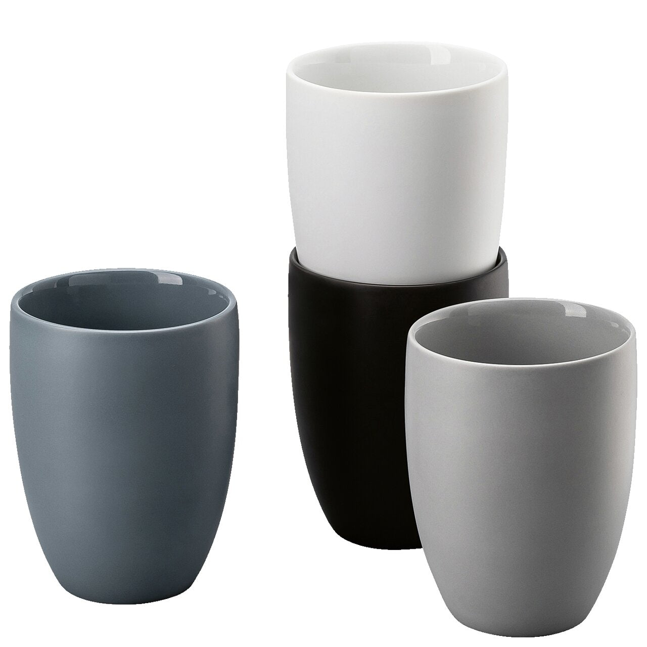 Rosenthal the mug+ Set 4 Becher doppelwandig Mixed 0,280 L mehrfarbig
