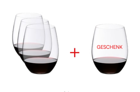 RIEDEL O Wine Tumbler Cabernet/Merlot 4er Set