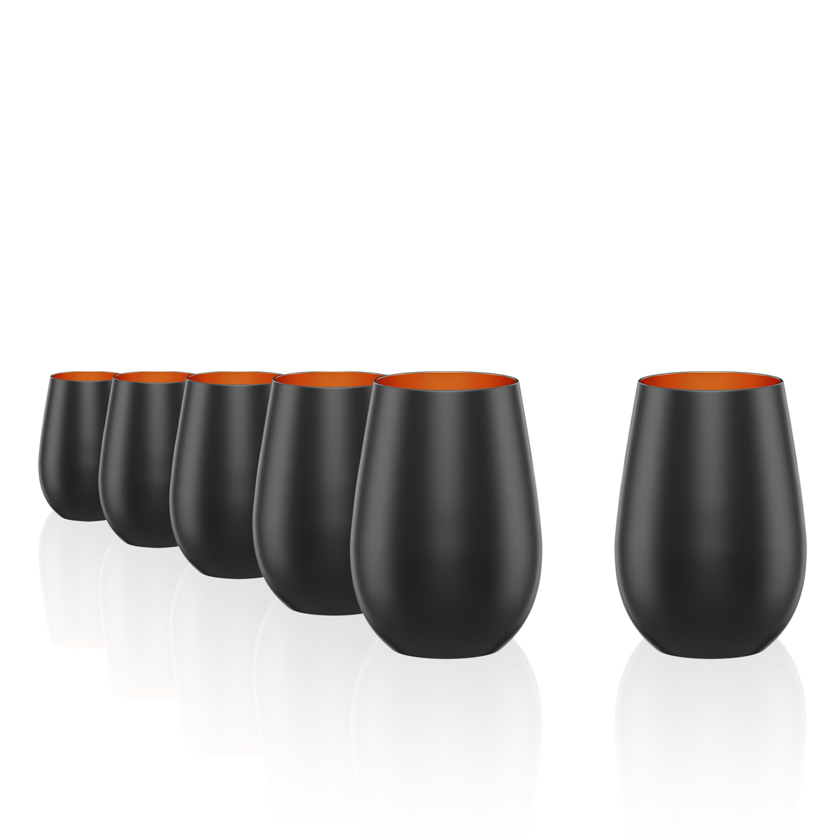 Stölzle Lausitz Elements Multifunktionsbecher Schwarz-Bronze 6er-Set – Ansicht 2