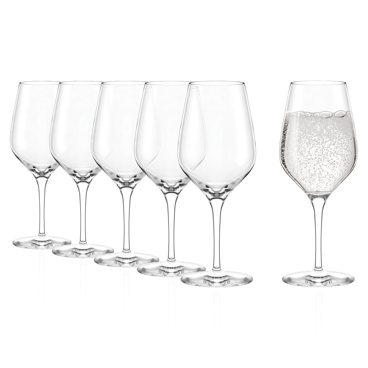 Stölzle Lausitz Exquisit Universalglas 6er-Set – gefüllt