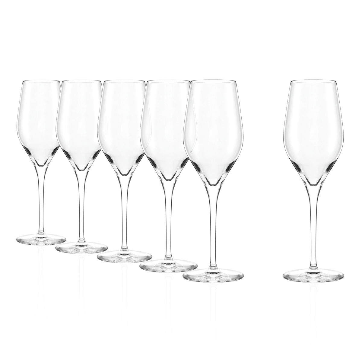 Stölzle Lausitz Exquisit Champagnerkelch 6er-Set – leer